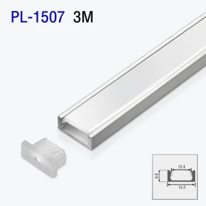 Алюминиевый профиль накладной для светодиодной ленты 3m/set 15.3*6.8mm PL-1507 3m PANLIGHT