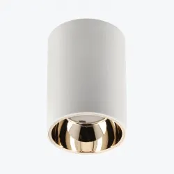 Corp de iluminat ARIES 73X105mm IP20 rotund alb/auriu OS-ARIOK-13
