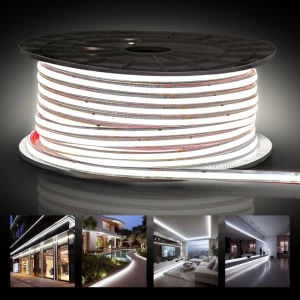 Banda LED COB 220V 10W/m 296led/m 10mm 6000K IP67 50m PL-COB296-CW-220 PANLIGHT