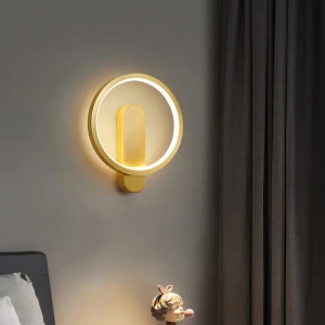 Aplica LED 18W 1350Lm 3000K/4500K/6000K auriu PL-22405BG-thumb-3
