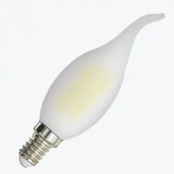 Светодиодная лампа филамент свеча на ветру матовая PANLIGHT C37 5Вт 520 Лм E14 4000K PL-CATF50144