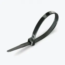 Coliere din nailon pentru cablu 4x200mm negre pac.100buc. PANLIGHT