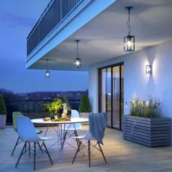 Lampa de gradina suspendabila VENTANA-H max.20W E27 IP54 negru OS-VENTANAH-00