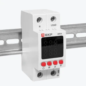 Releu de tensiune monofazat cu displai MRVA 63A V2 EKF-thumb-2