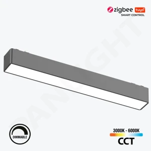 Proiector LED 10W Smart liniar Mat, Magnetic Negru 48V Ultra Slim, 230mm Tuya ZigBee, PL-10MTB-TUYA-BK PANLIGHT