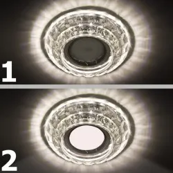 Встраиваемый светильник с подсветкой LED PL-097CL3W6