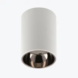 Corp de iluminat ARIES 73X105mm IP20 rotund alb/negru chrom OS-ARIOK-22