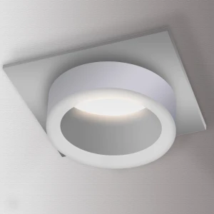 Spot incorporat GU10 patrat alb 92x92x43mm IP20 PL-23423W