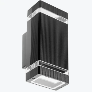 Фасадный светильник max.2x35W GU10 IP54 110x105x235mm черный PL-12652P PANLIGHT