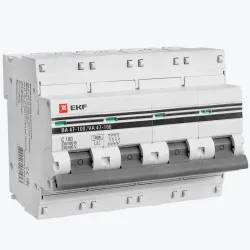 Автоматический выключатель 4P 100А (C) 10kA ВА 47-100 EKF PROxima