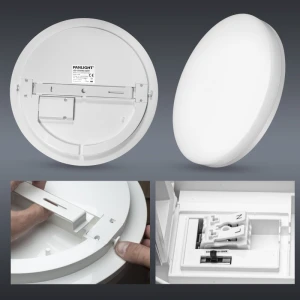 Плафон потолочный LED 24W 3CCT PL-CL24H5Y3CCT-WH 230V IP54 белый 330x50 PANLIGHT-thumb-3