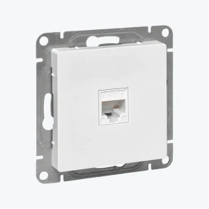 Розетка RJ45 Cat.5e, компьютерная 1 модуль белая Epica UP1-SOW-RJ45-5