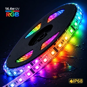 Banda LED PL-5050RGB60-12E, IP-68,12V,14,4W/m,RGB,60led/m,5m PANLIGHT