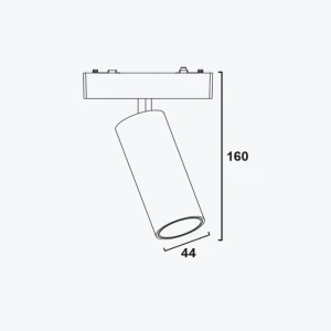 Магнитный светильник 9 W Smart  24° 48V DIM, черный трековый Ultra Slim Tuya ZigBee, PL-9MTE-TUYA-BK-thumb-3