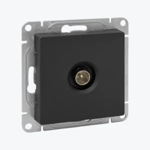 Розетка ТВ одинарная черная Epica UP1-SOB-TV-1