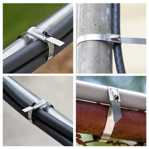 Colier 7,9x400 mm metalic inox 10 buc PANLIGHT