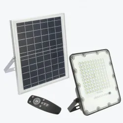 Projector LED solar cu telecomanda BRAVOS 100W 1000LM IP65 6400K LD-BRAVOS100W-64-thumb-1
