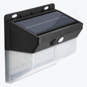 Настенный светильник 3 W на солн. батарее с датч. движ., 6500K, 340lm, IP54, черный PL-SWL-3W-WH PANLIGHT