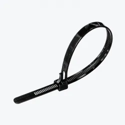 Кабельные стяжки нейлоновые многоразовые 7.5x150mm черные 1штука PANLIGHT