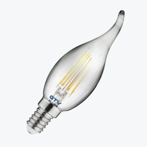 Bec LED Filament C35 E14 4W 1800K Candle 200lm 230V GTV LD-C35FP4-18L