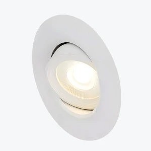 Встраиваемый светильник GU10 круглый белый 92x25mm IP20 PL-23436W