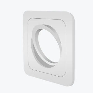 Встраиваемый светильник GU10 квадратный белый 90x90x30mm IP20 PL-23504W