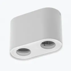 Corp de iluminat aluminiu SENSO DUO max 50W 83X165X110 IP20 rotund alb OS-SEND5083OKB-10
