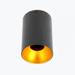 Corp de iluminat aluminiu AERO II max.20W 70X100 IP20 rotund negru OS-AERD20W-00