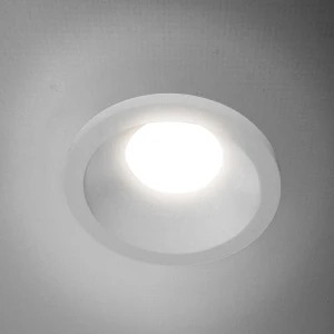Встраиваемый светильник GU10 круглый белый 82x42mm IP20 PL-23516W