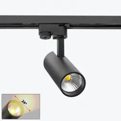 Proiector track cu LED pe sina 2 fire negru 10W (4000K)