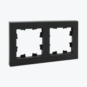 Рамка 2-местная черная Epica UP1-FPB-02