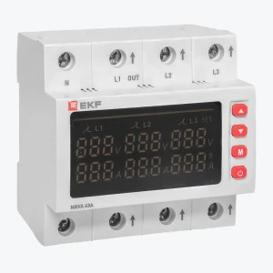 Releu trifazat de tensiune cu displai MRVA 63A V2 EKF-thumb-1