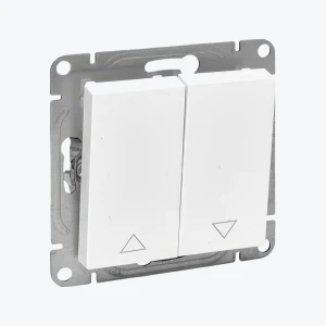 Выключатель 2-кл для жалюзи белый Epica IP20 10А UP1-SWW-25