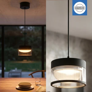 Spot suspendat GX53 rotund negru IP20 85x45mm PL-24460B