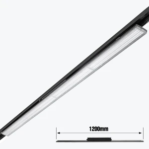 Corp de iluminat track cu LED pe sina 2 fire negru 50W 4000K 1200MM PANLIGHT PL-502LTL-BK