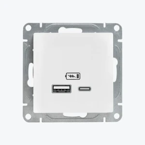 Розетка USB-A+C белая Epica UP1-SOW-USBA-USBC