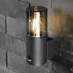 Lampa de gradina bra cu senzor de miscare MEDIO-AU PIR, grafit