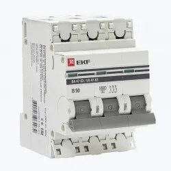 Автоматический выключатель 3P 50А (В) 4,5kA ВА 47-63 EKF PROxima