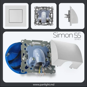 Кабельный вывод 6,2-14,5 мм белый мат TPK1.01/111 SIMON 55