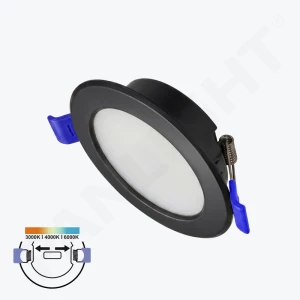 Spot LED încastrat negru 12W 3CCT rotund IP20 95*121*26.5 PL-UL12PB3CCT PANLIGHT