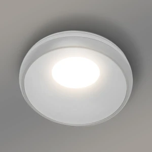 Встраиваемый светильник GU10/GU5,3 круглый белый 92x43mm IP20 PL-23008W