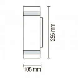 Настенный светильник уличный GARDENYA-4 макс.2x35 Вт IP44 230V GU10 075-010-0004-thumb-3