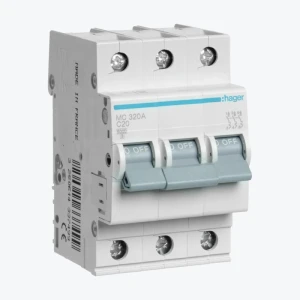 Întreruptor automat Hager 3P 20A 6kA C 3M MC320A