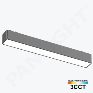 Магнитный светильник 10W 48V 3CCT Linear черный трековый Ultra Slim 230мм PL-10MTB3CCT-BK-thumb-1