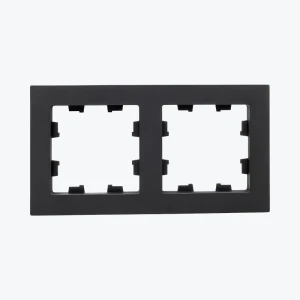 Рамка 2-местная черная Epica UP1-FPB-02