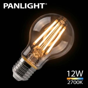Bec LED White filament 12 W A60 E27 2700K 1521lm 230V PL-A60F12WW/E27 PANLIGHT