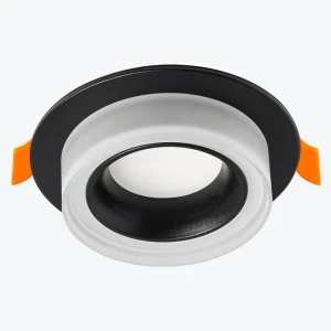 Spot incorporat GU10 rotund negru 91x42mm IP20 PL-23424B