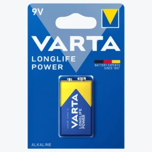 Батарейка VARTA LONGLIFE POWER E-BLOCK крона 9V Alkaline 1 шт.