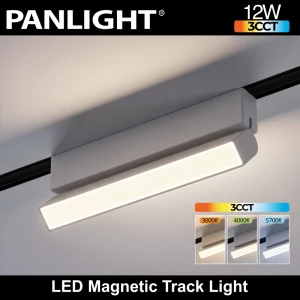 Proiector LED 12W 3CCT  liniar Mat, Magnetic Alb 48V Ultra Slim, 230mm, PL-12MTD3CCT-WH PANLIGHT