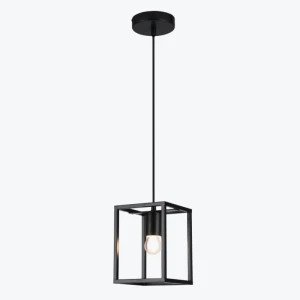 Светильник подвесной DIU 3598 1*E27, IP20 15cmx15cmx20cm черный OS-DIU-10-DEC